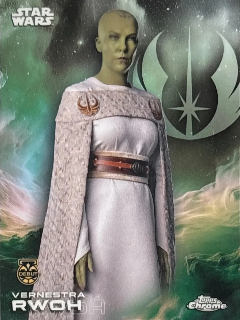 Topps Chrome Star Wars Vernestra Rwoh Trading Card